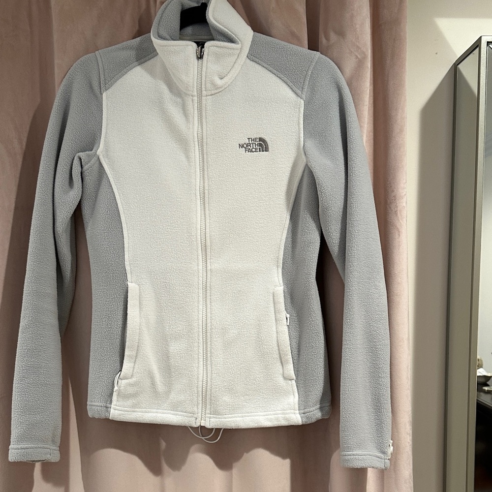The North Face Women's White and Gray Ski Jacket